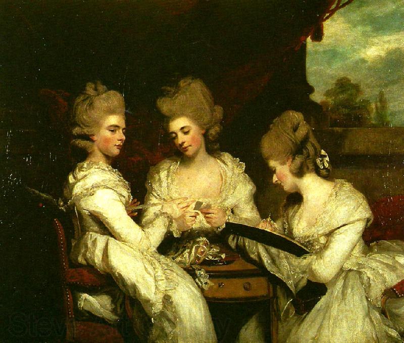 Sir Joshua Reynolds the ladies waldegrave Spain oil painting art